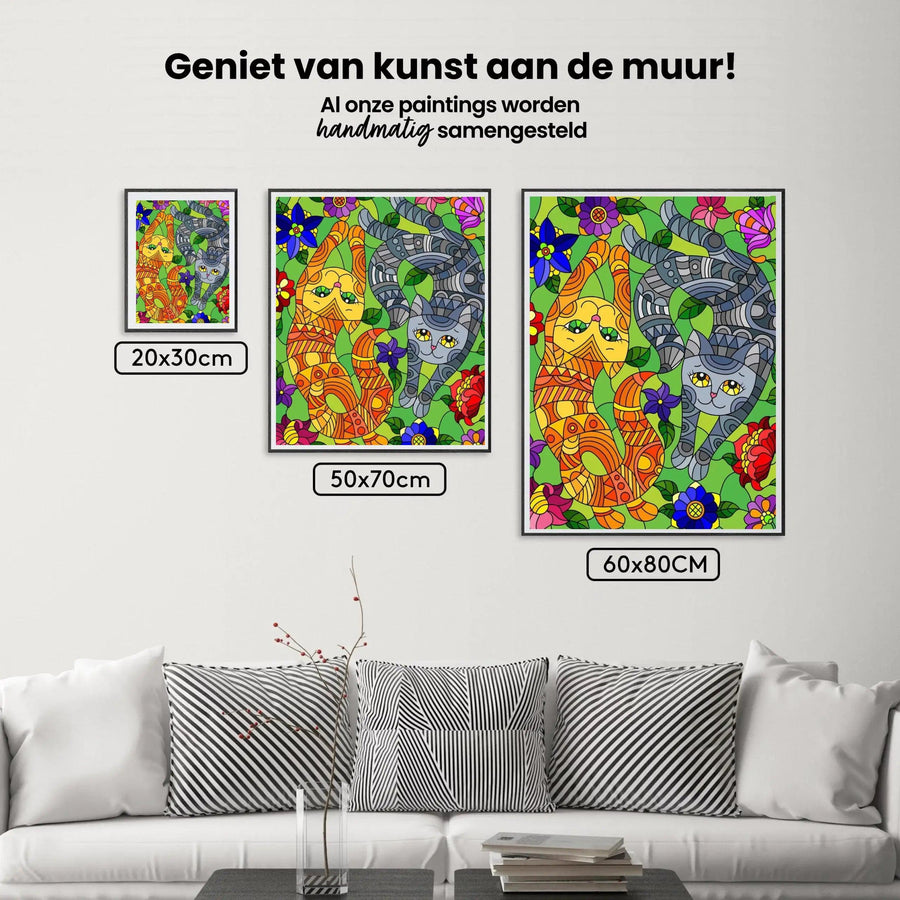 Diamantmalerei – Verspielte Kätzchen
