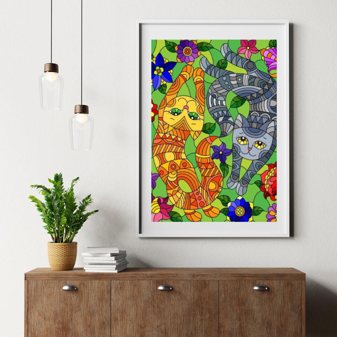 Diamantmalerei – Verspielte Kätzchen