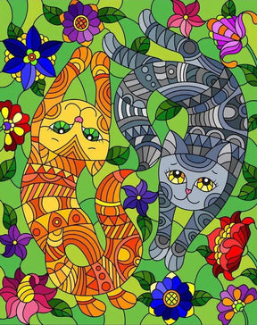 Diamantmalerei – Verspielte Kätzchen