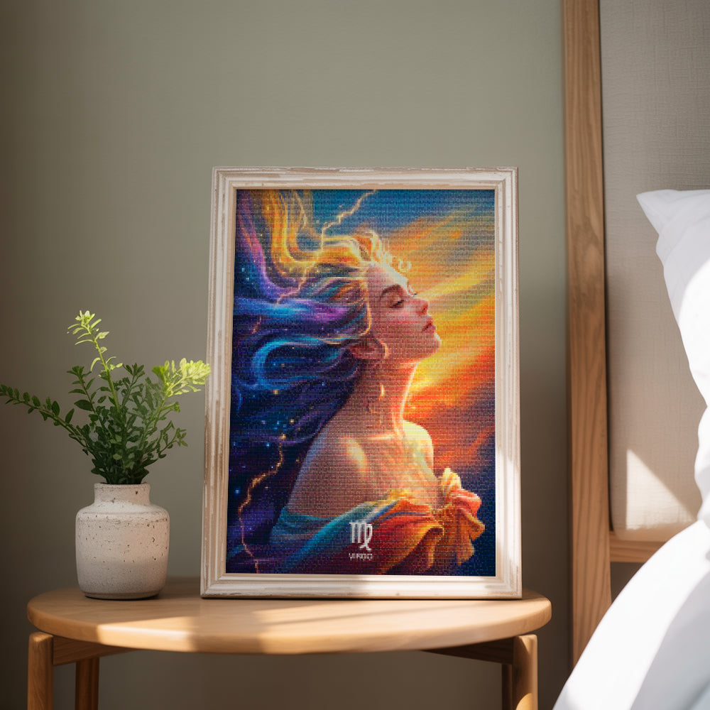 Diamantmalerei - Sternzeichen - Jungfrau