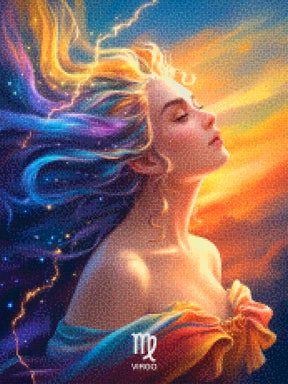 Diamantmalerei - Sternzeichen - Jungfrau