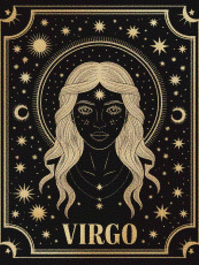 Diamantmalerei - Sternzeichen - Jungfrau