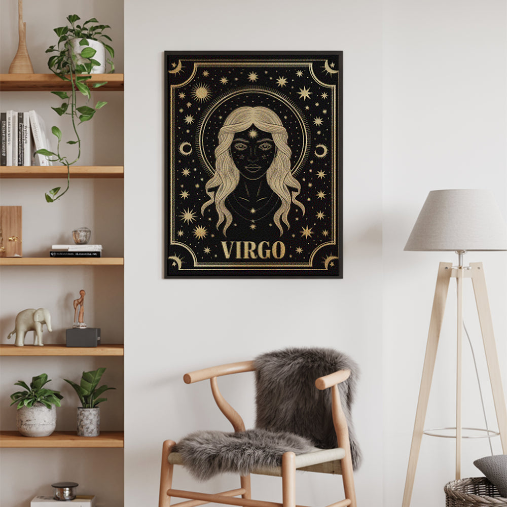 Diamantmalerei - Sternzeichen - Jungfrau