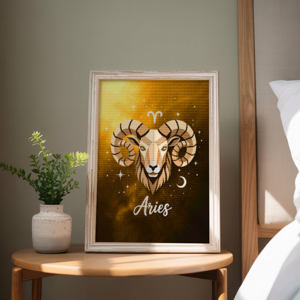 Diamantmalerei - Sternzeichen - Widder