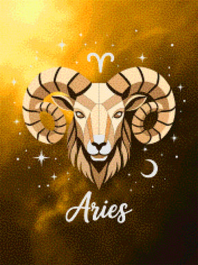 Diamantmalerei - Sternzeichen - Widder