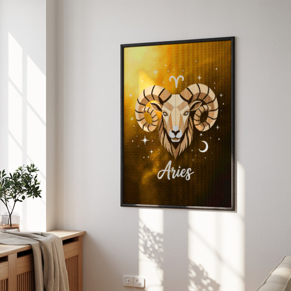 Diamantmalerei - Sternzeichen - Widder