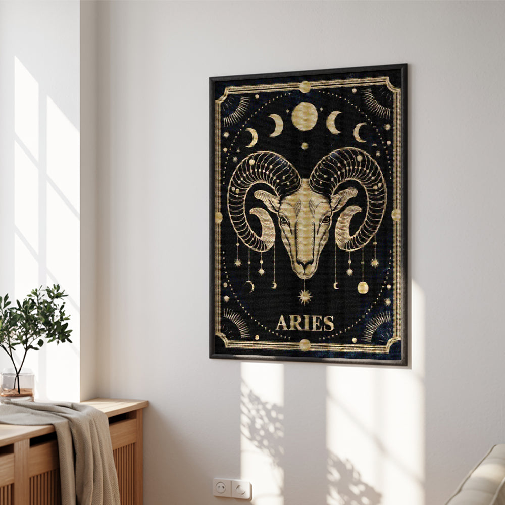 Diamantmalerei - Sternzeichen - Widder