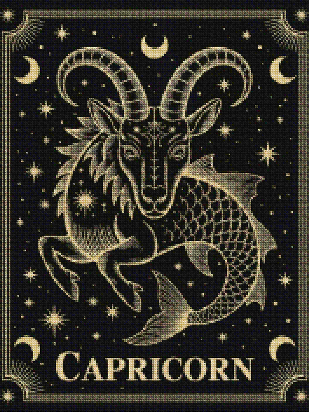 Diamantmalerei - Sternzeichen - Steinbock