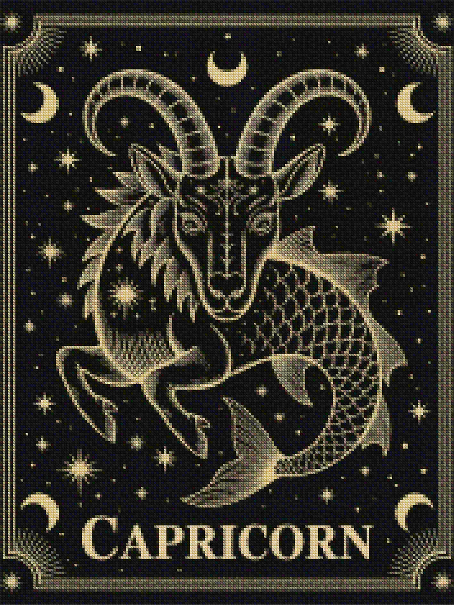 Diamantmalerei - Sternzeichen - Steinbock