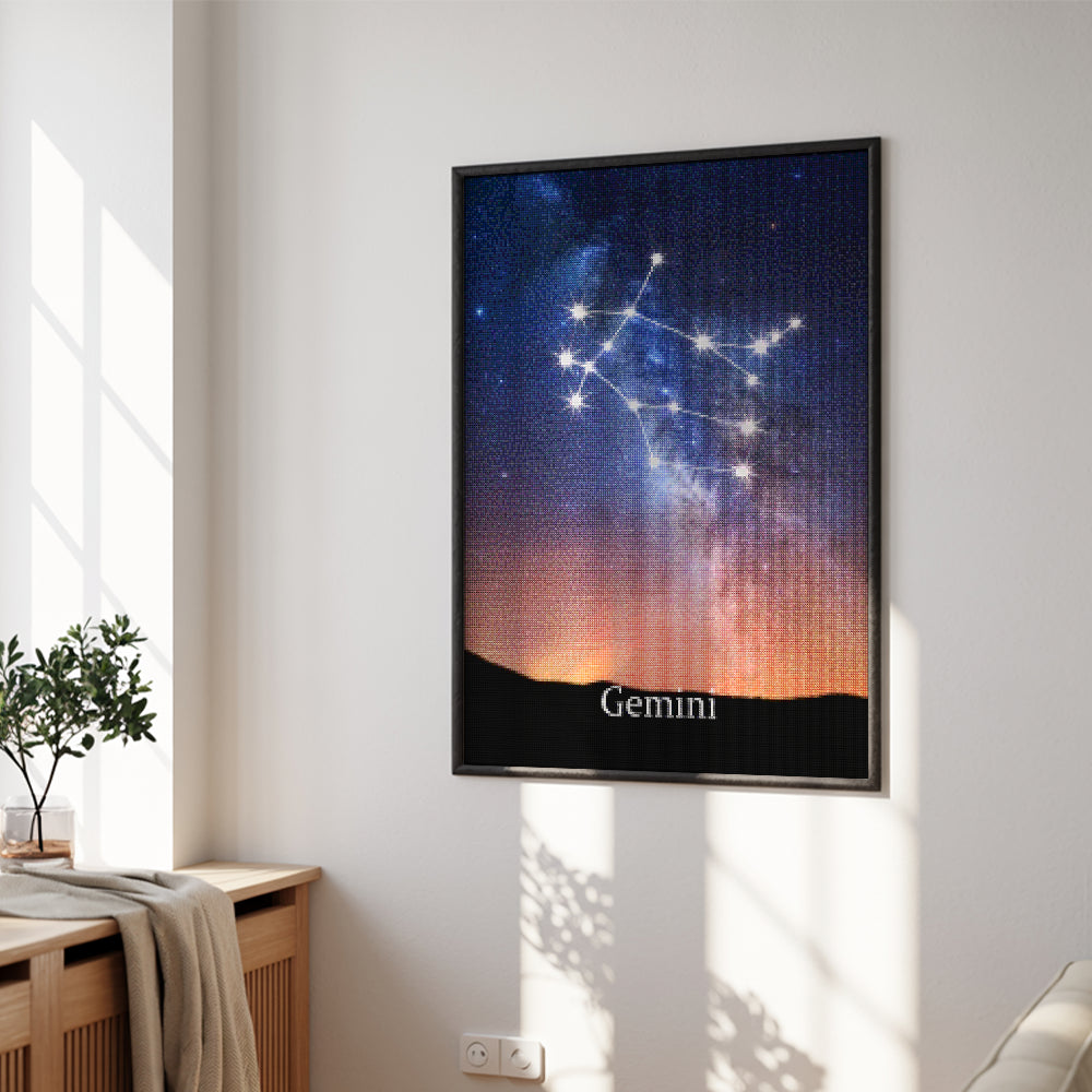 Diamantmalerei – Sternzeichen – Zwillinge