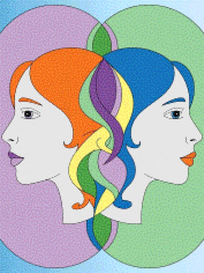 Diamantmalerei – Sternzeichen – Zwillinge