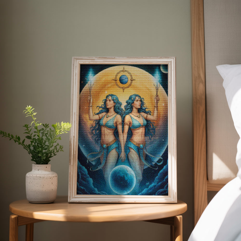 Diamantmalerei – Sternzeichen – Zwillinge