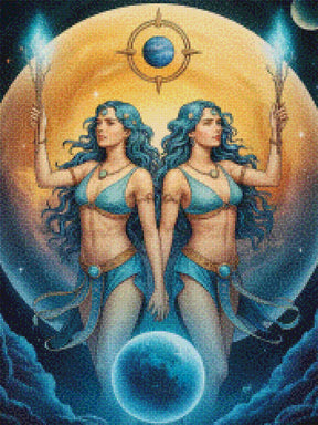 Diamantmalerei – Sternzeichen – Zwillinge