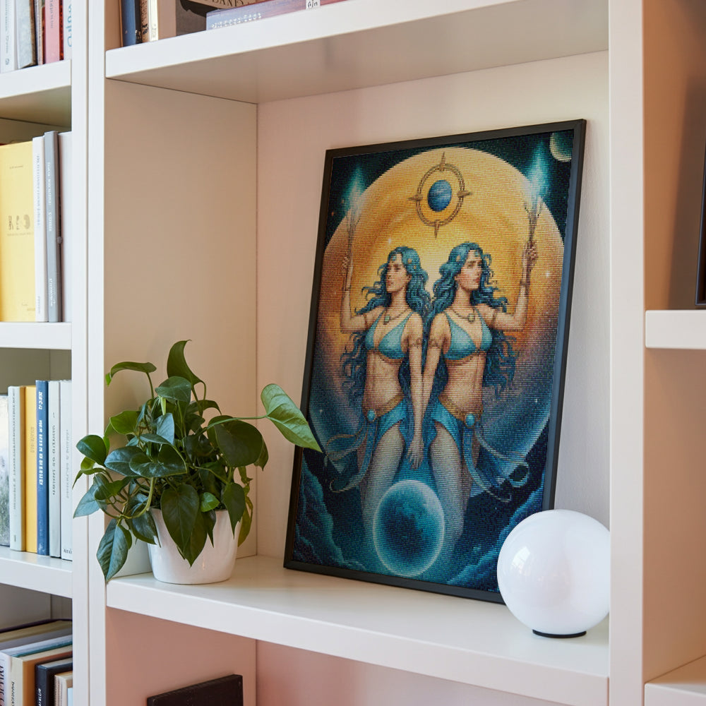 Diamantmalerei – Sternzeichen – Zwillinge