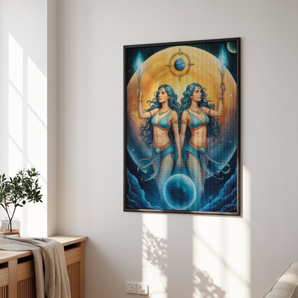 Diamantmalerei – Sternzeichen – Zwillinge