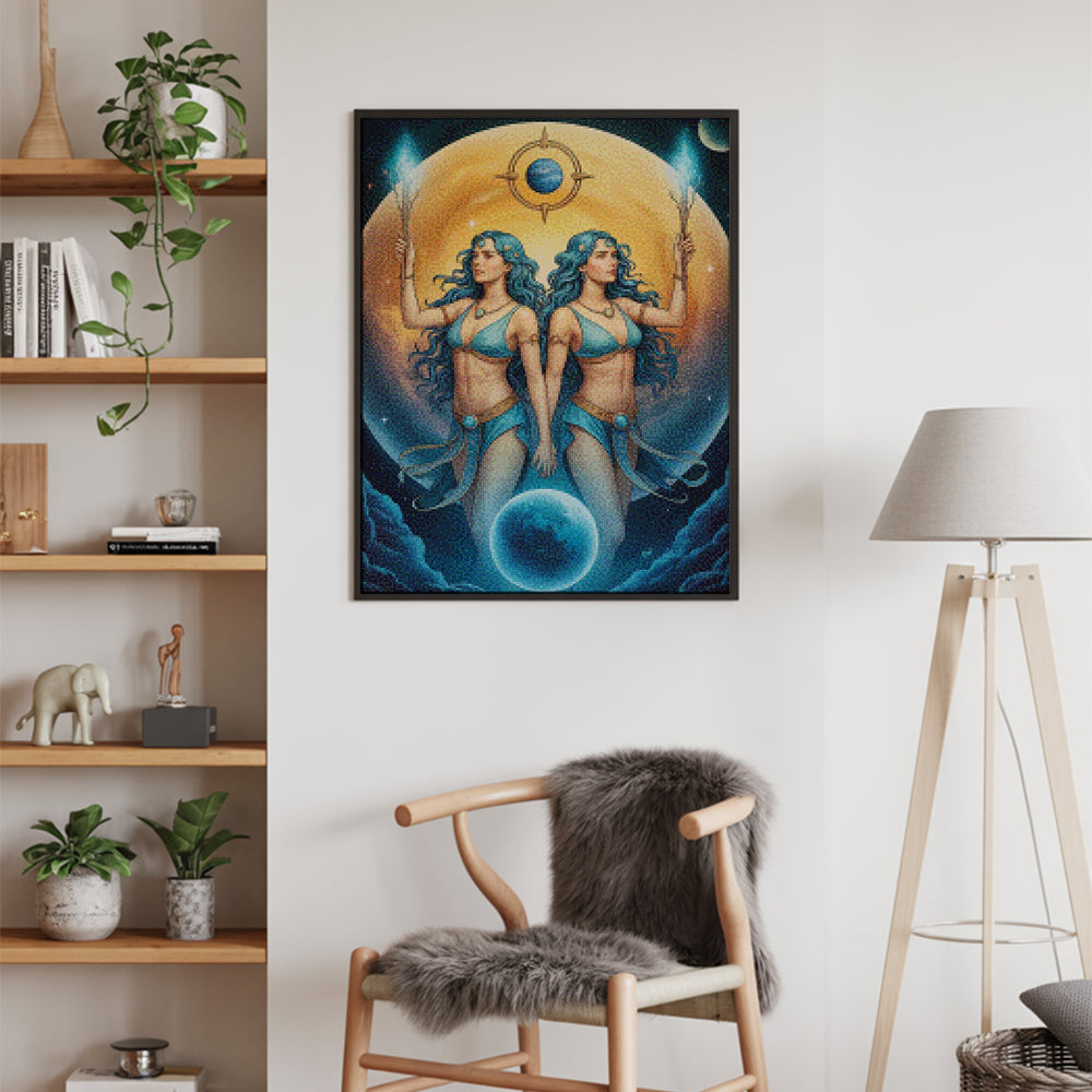 Diamantmalerei – Sternzeichen – Zwillinge