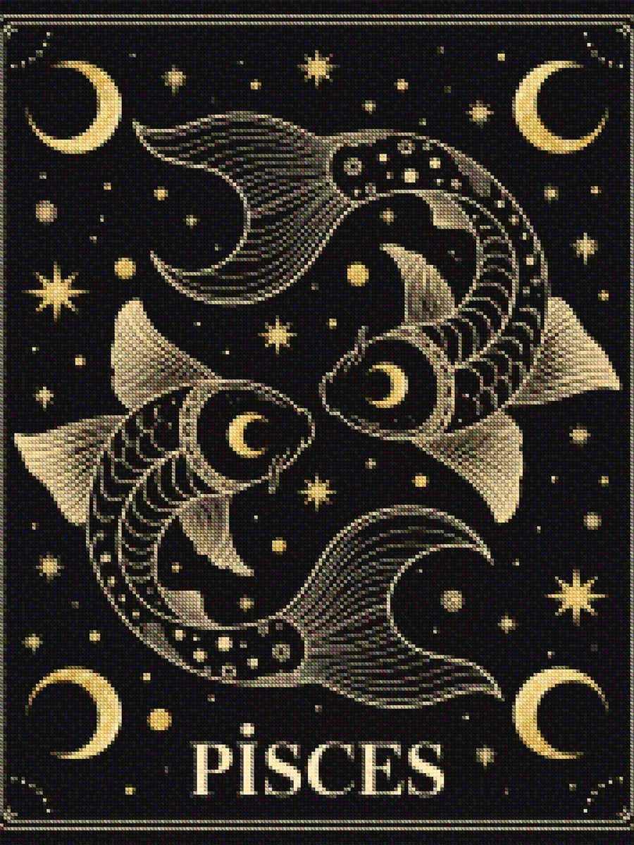 Diamantmalerei – Sternzeichen – Fische