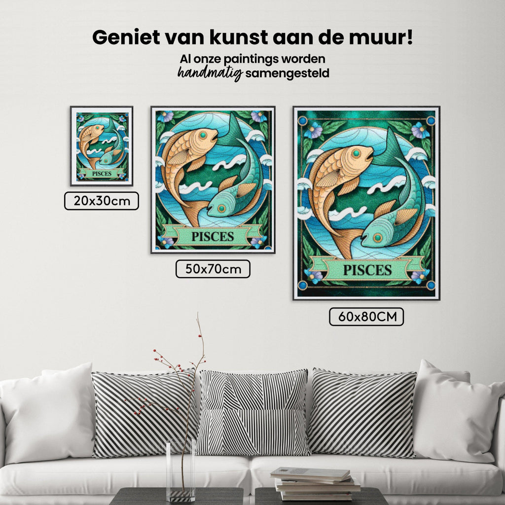 Diamantmalerei – Sternzeichen – Fische