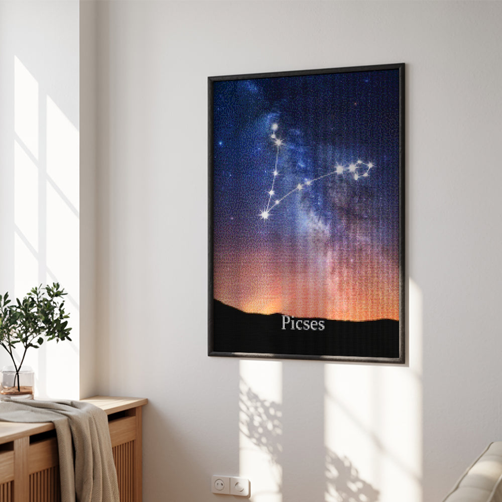 Diamantmalerei – Sternzeichen – Fische