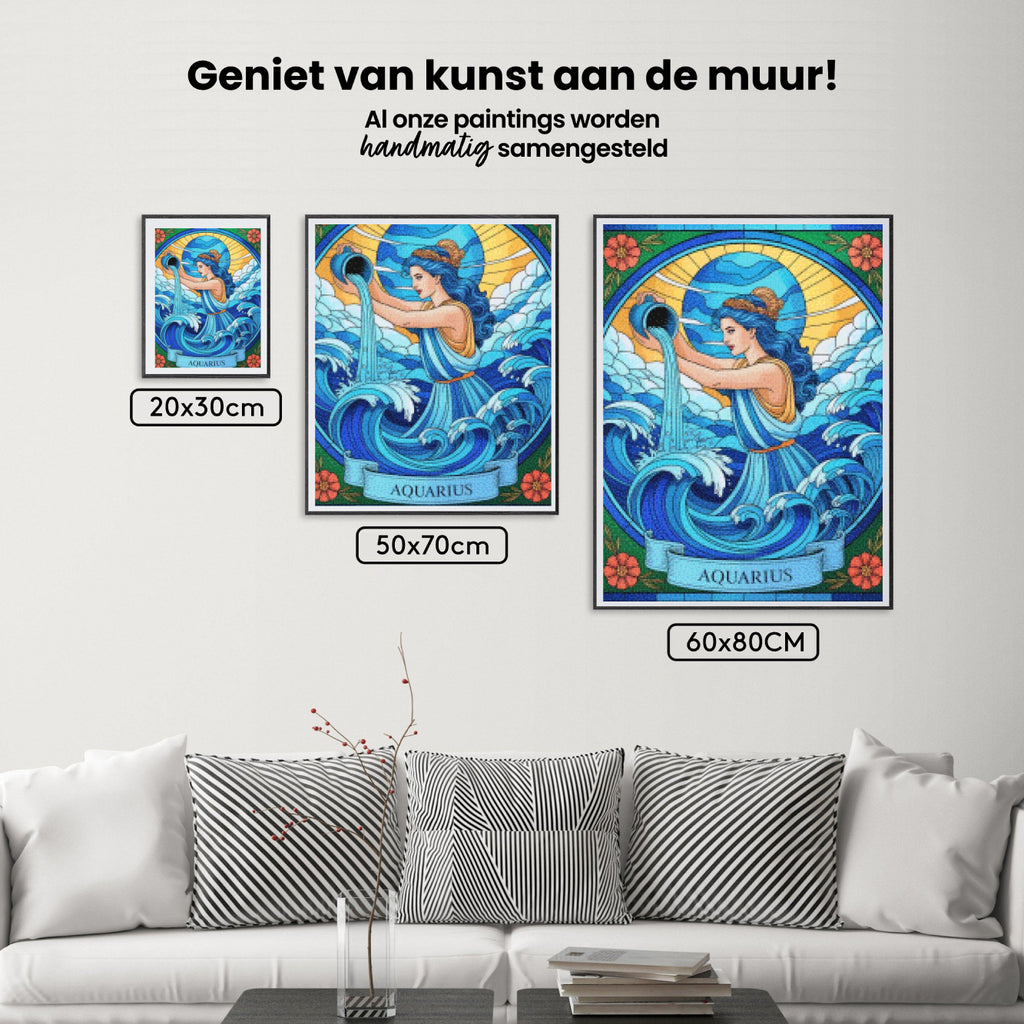 Diamantmalerei – Sternzeichen – Wassermann