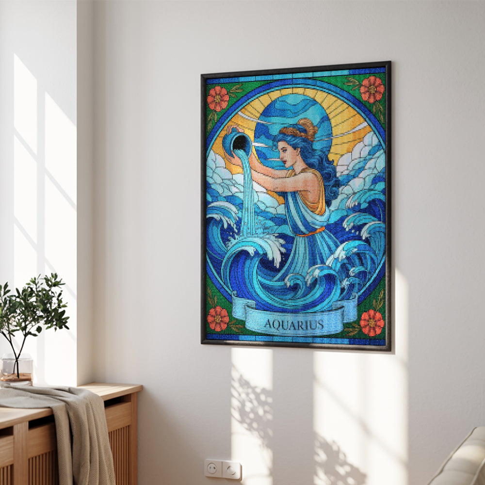 Diamantmalerei – Sternzeichen – Wassermann
