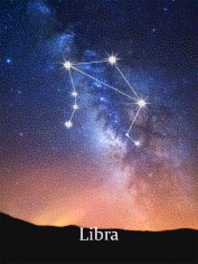 Diamantmalerei - Sternzeichen - Waage