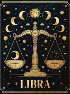 Diamantmalerei - Sternzeichen - Waage