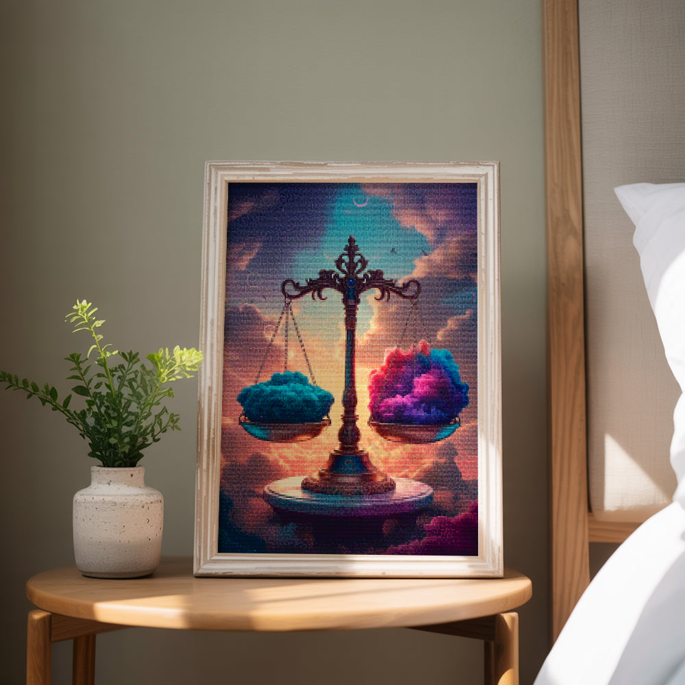 Diamantmalerei - Sternzeichen - Waage