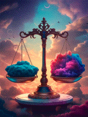 Diamantmalerei - Sternzeichen - Waage