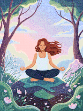 Diamantmalerei - Stille in der Blüte