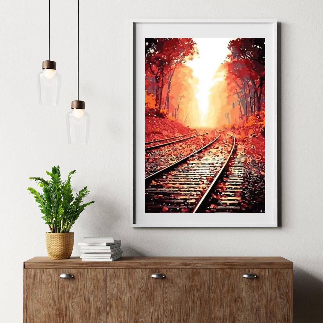 Diamantmalerei - Eisenbahnschienen - SEOS Shop ®