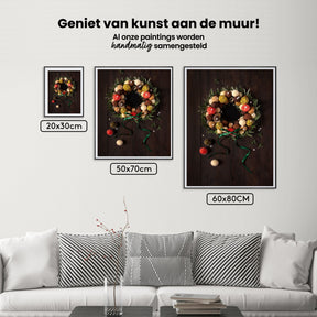 Diamantmalerei – Trüffel-Weihnachtskranz