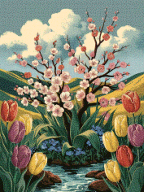 Diamantmalerei - Tulpenwalzer