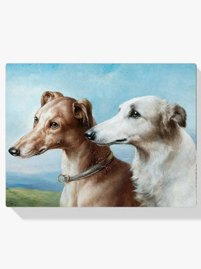 Diamantmalerei - Zwei Windhunde
