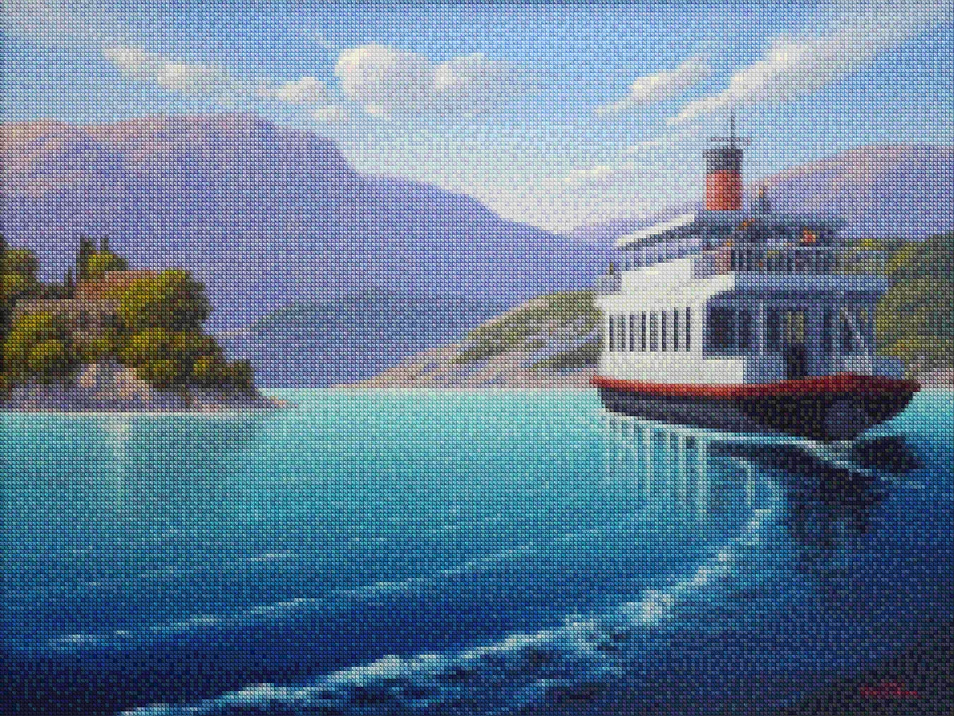 Diamantmalerei - Fähre nach Nirgendwo