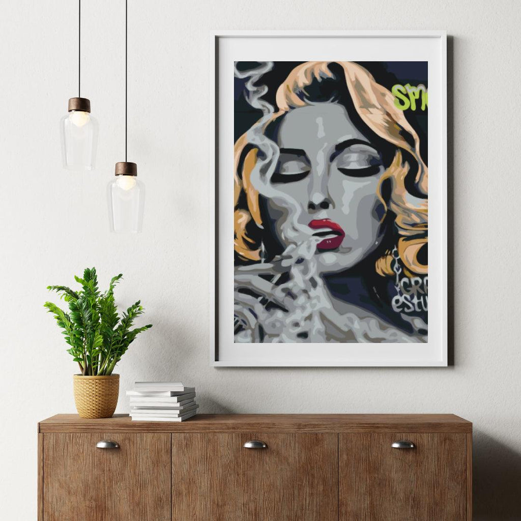 Diamond Painting - Frau mit Zigarette - SEOS Shop ®