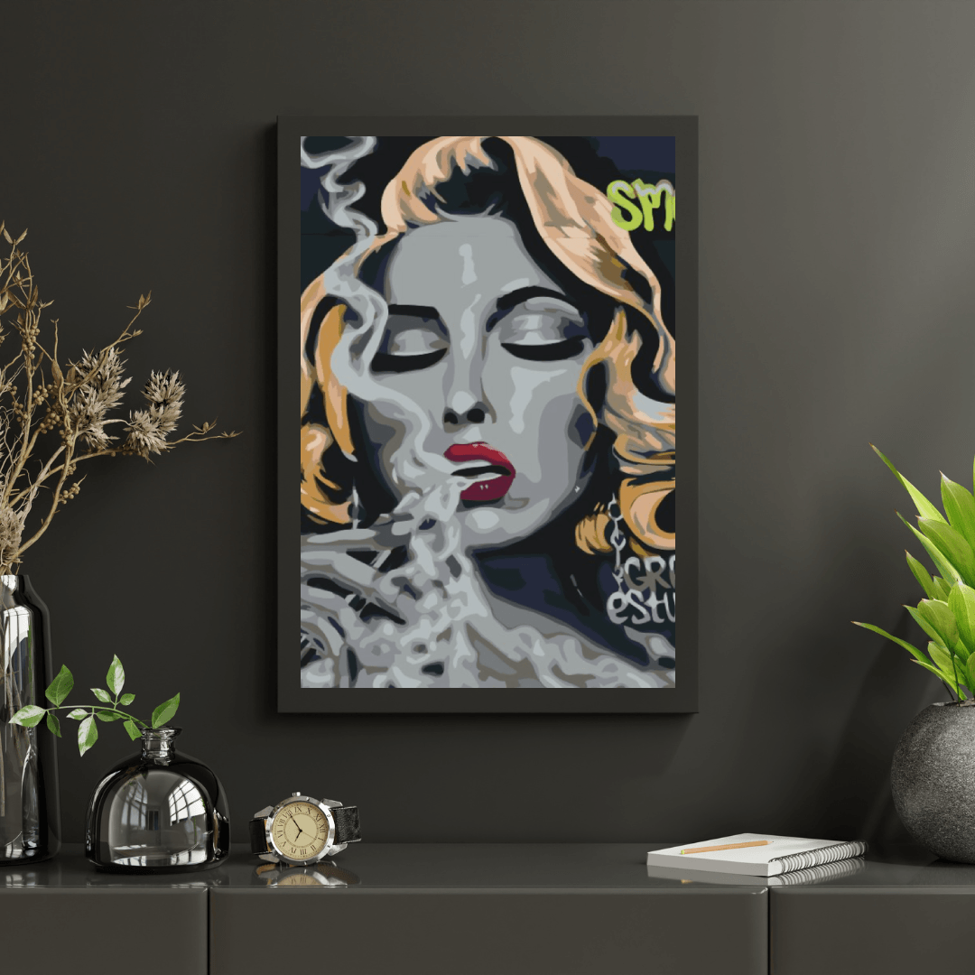Diamond Painting - Frau mit Zigarette - SEOS Shop ®
