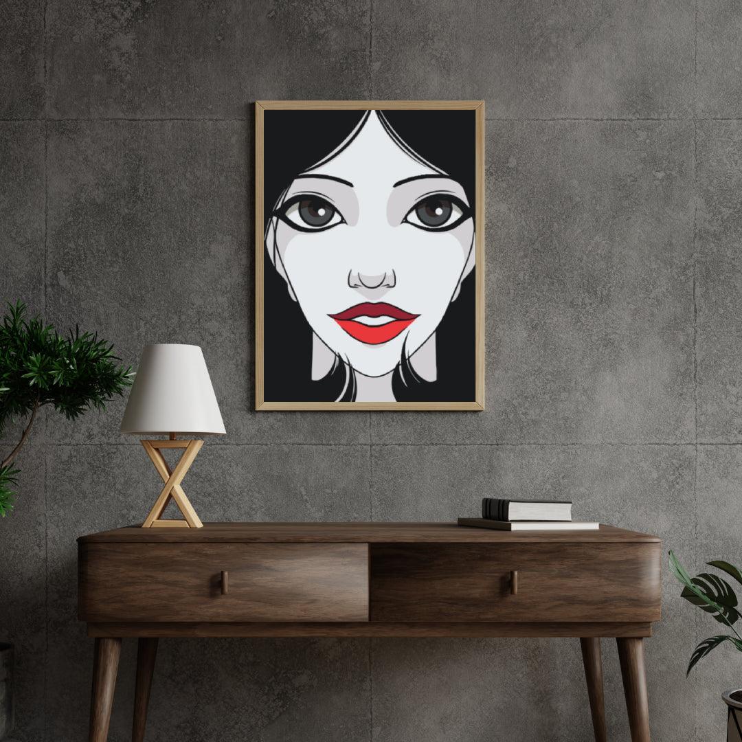 Diamantmalerei - Frau mit roten Lippen - SEOS Shop ®
