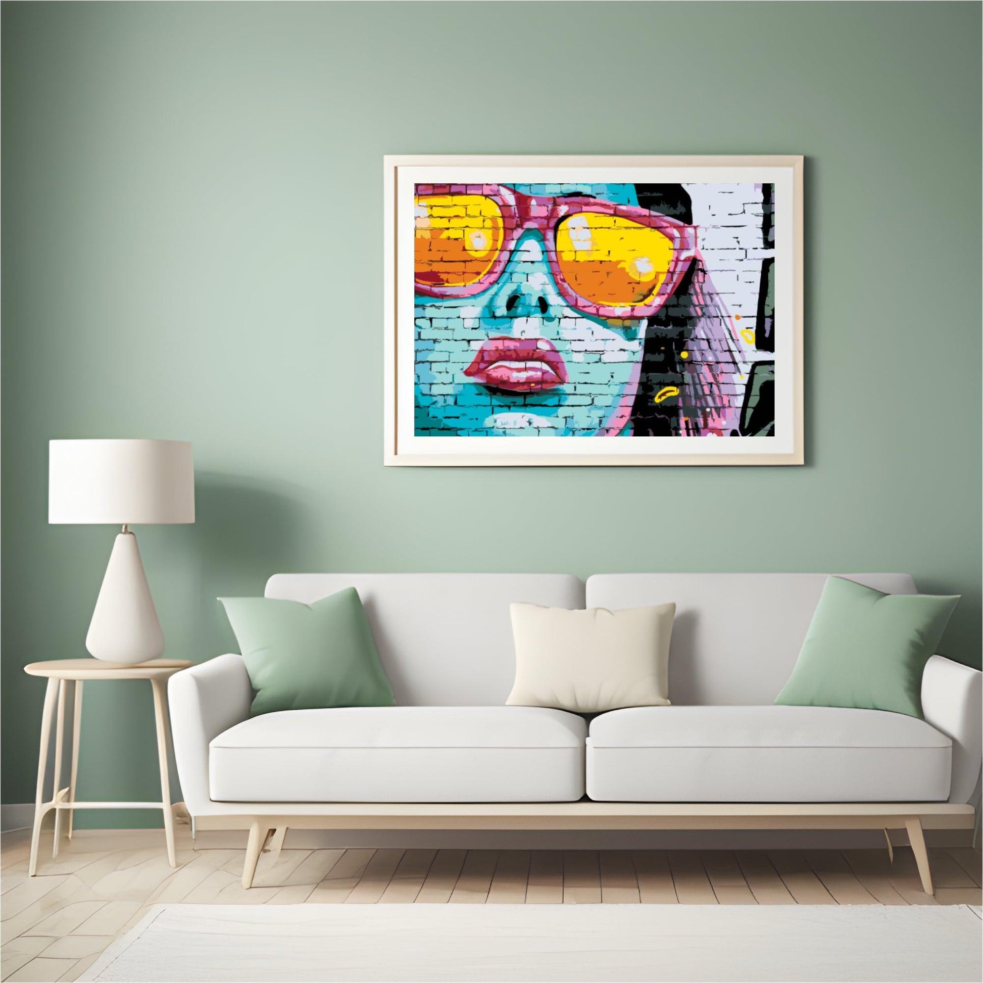 Diamond Painting - Frau mit rosaroter Brille - SEOS Shop ®