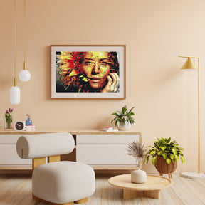 Diamantmalerei - Frau versteckt in einer Sonnenblume - SEOS Shop ®