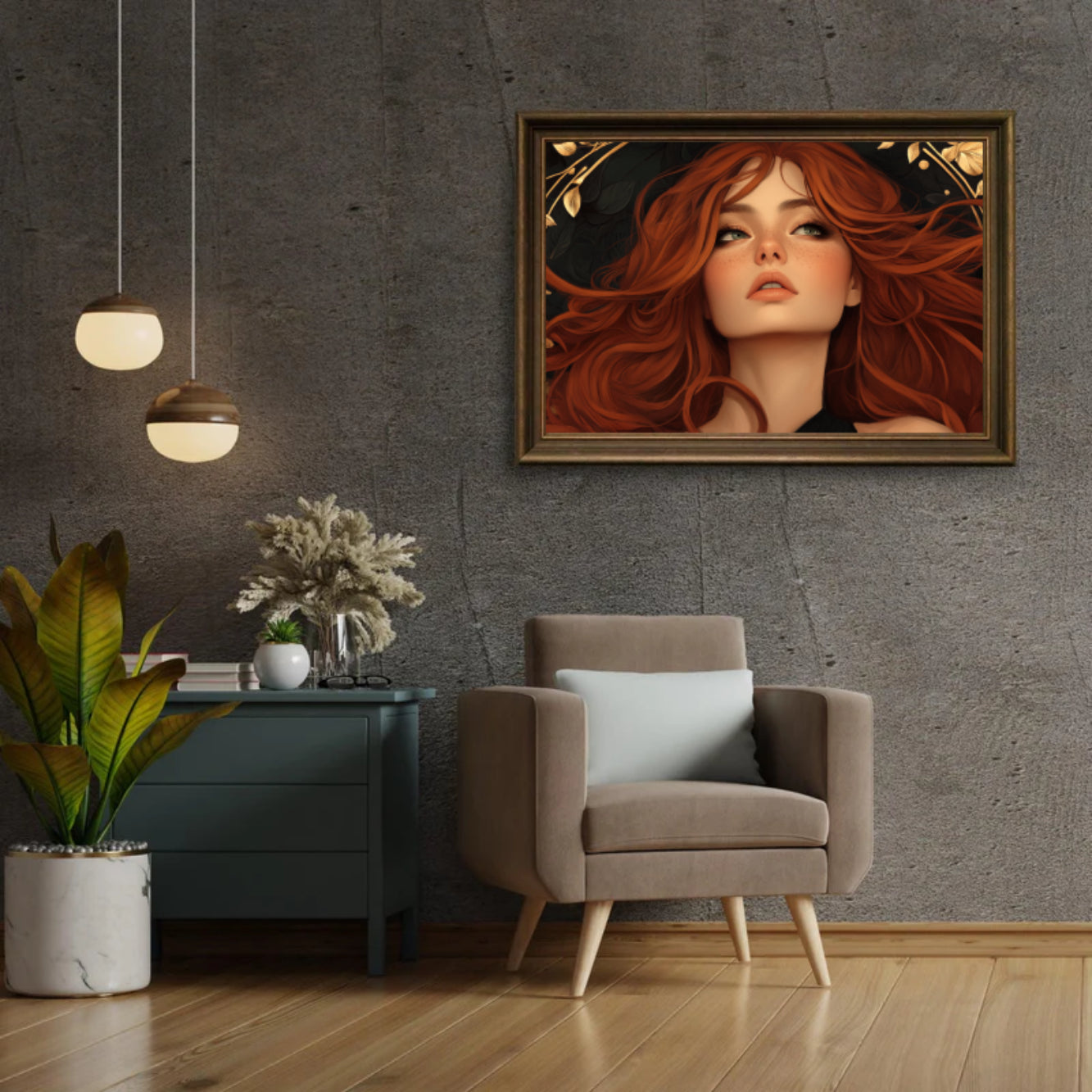 Diamantmalerei - Feurige Göttin