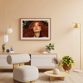 Diamantmalerei - Feurige Göttin