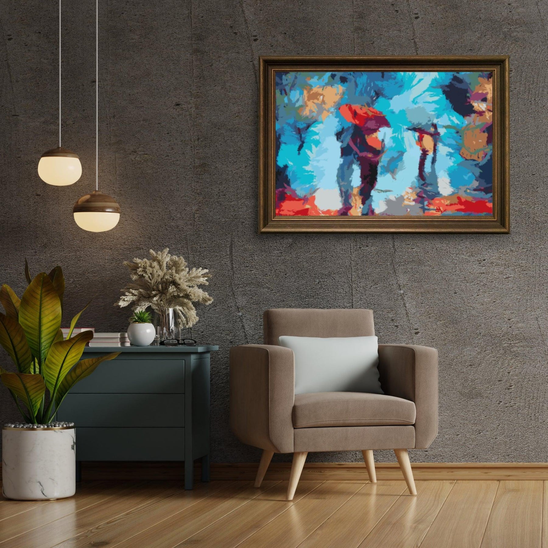 Diamantmalerei - Spaziergang im Regen - SEOS Shop ®