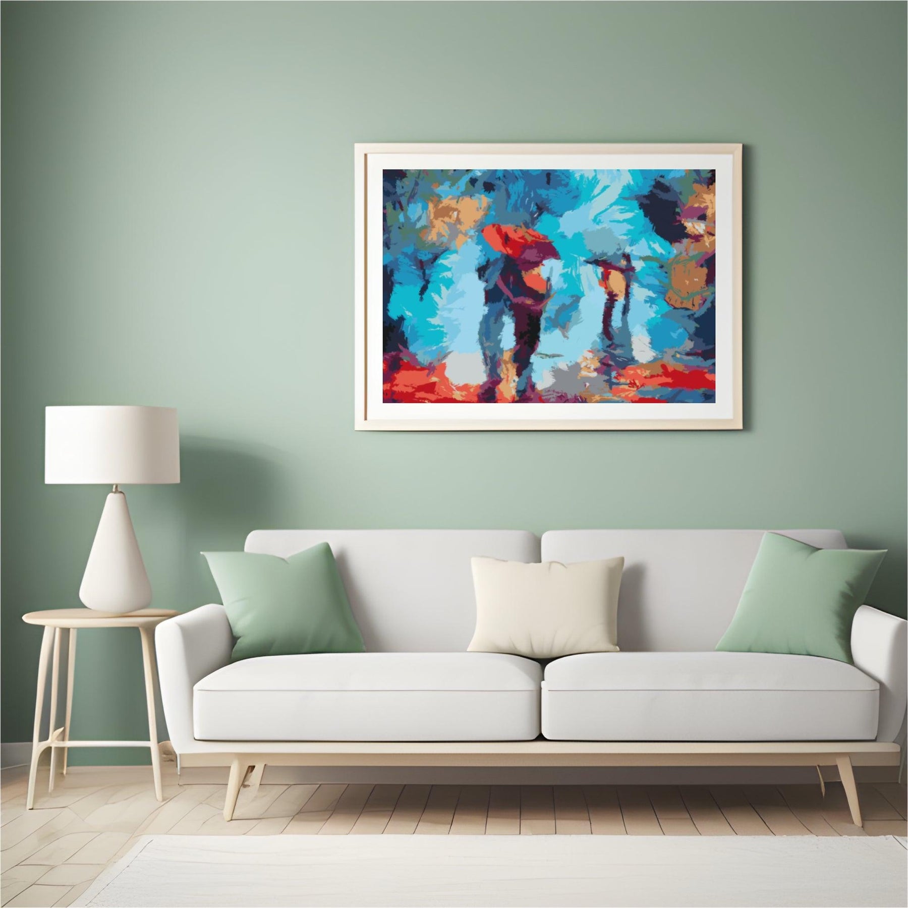 Diamantmalerei - Spaziergang im Regen - SEOS Shop ®