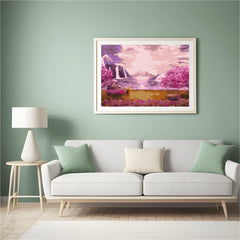 Diamond Painting - Wasserfall im Rosengarten - SEOS Shop ®