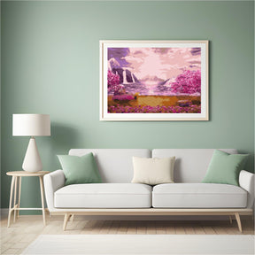 Diamond Painting - Wasserfall im Rosengarten - SEOS Shop ®