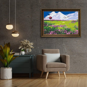 Diamond Painting - Wiese inmitten der Berge - SEOS Shop ®