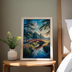 Diamond Painting - Über die rote Brücke gewunden