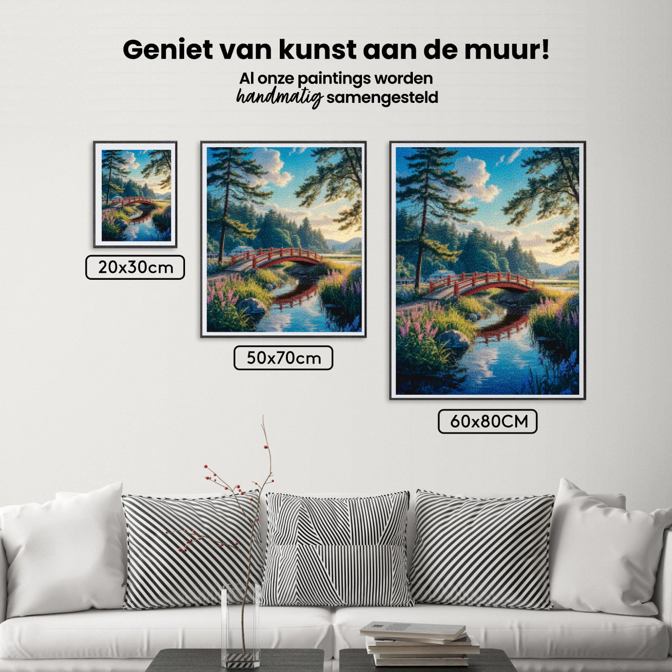 Diamond Painting - Über die rote Brücke gewunden