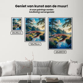 Diamond Painting - Über die rote Brücke gewunden